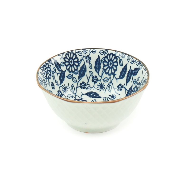 Bowl de Cerâmica Floral Azul Pequeno