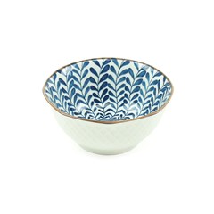 Bowl de Cerâmica Folhas Azul Pequeno