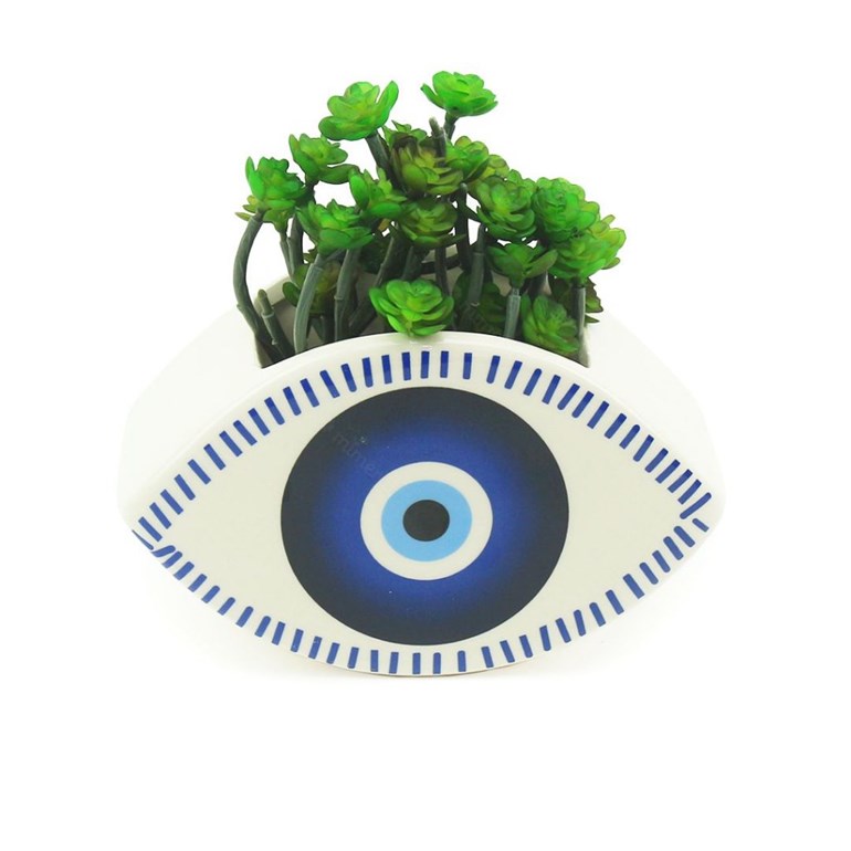 Cachepô em Porcelana de Olho Grego 3D