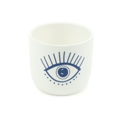 Cachepô em Porcelana Olho Azul