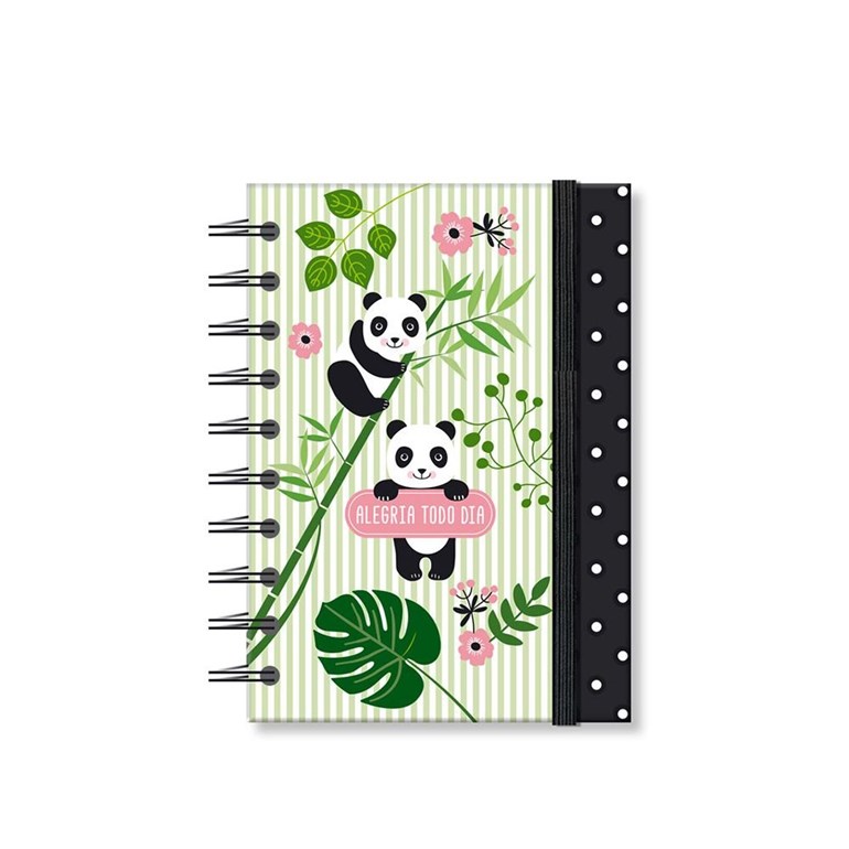 Caderneta Estampada Panda