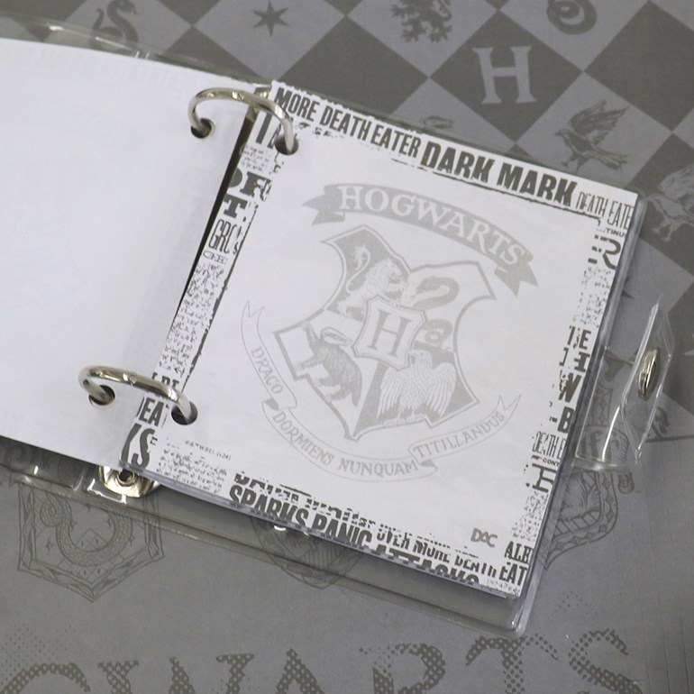Caderno Argolado em PVC Mini Harry Potter