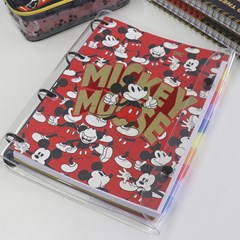 Caderno Argolado Universitário Fichário em PVC Mickey Mouse