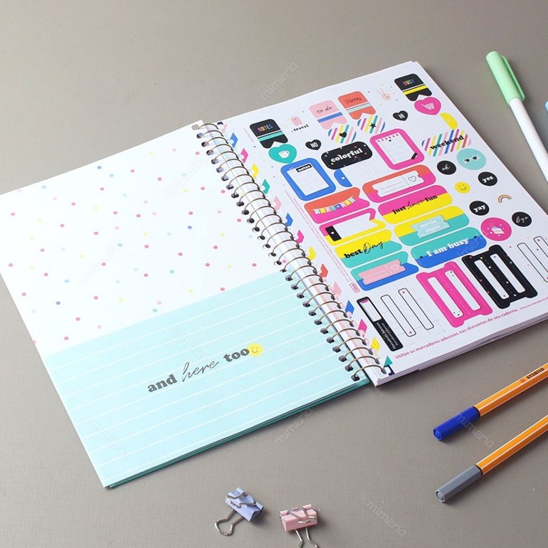 Caderno Colegial Be Nice Be The Light 80 Folhas