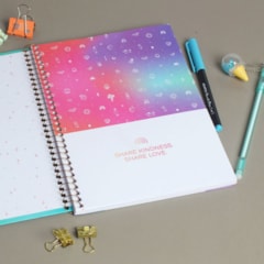 Caderno Colegial Doodles Magical Things Verde 80 Folhas