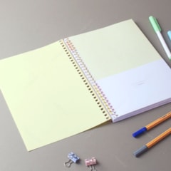 Caderno Colegial Happy Amarelo 80 Folhas
