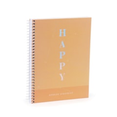 Caderno Colegial Happy Laranja 80 Folhas