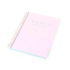 Caderno Colegial Happy Rosa