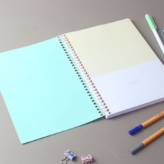 Caderno Colegial Happy Verde