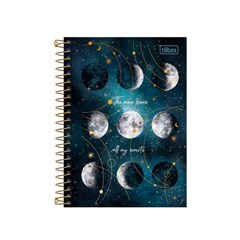 Caderno Colegial Magic Fases da Lua 80 Folhas