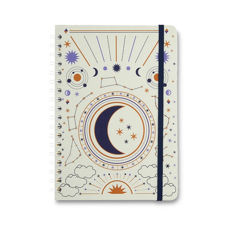 Caderno Colegial Pautado Astral Carta Lunar