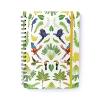 Pássaros Floresta Tropical Branco