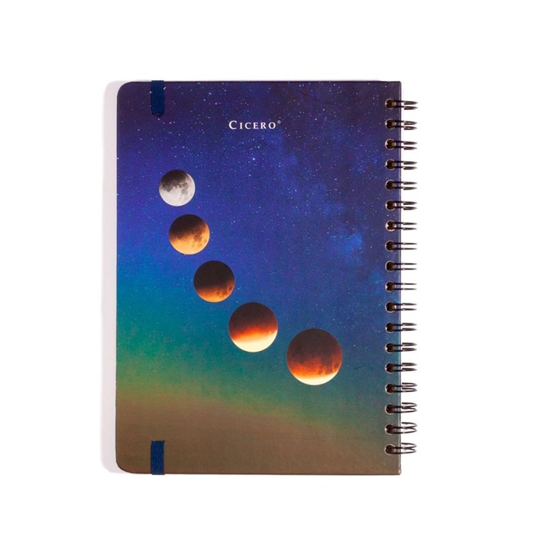 Caderno Colegial Pautado Wire-o Astral Eclipse