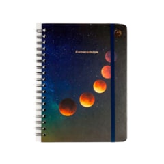 Caderno Colegial Pautado Wire-o Astral Eclipse