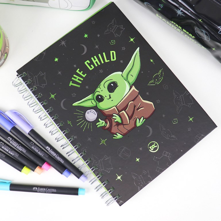 Caderno Colegial Smart Baby Yoda