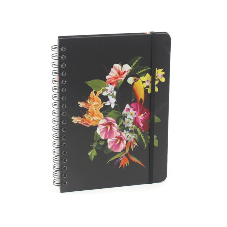 Caderno Colegial Wire-O Tropical Fauna