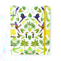 Pássaros Floresta Tropical Branco