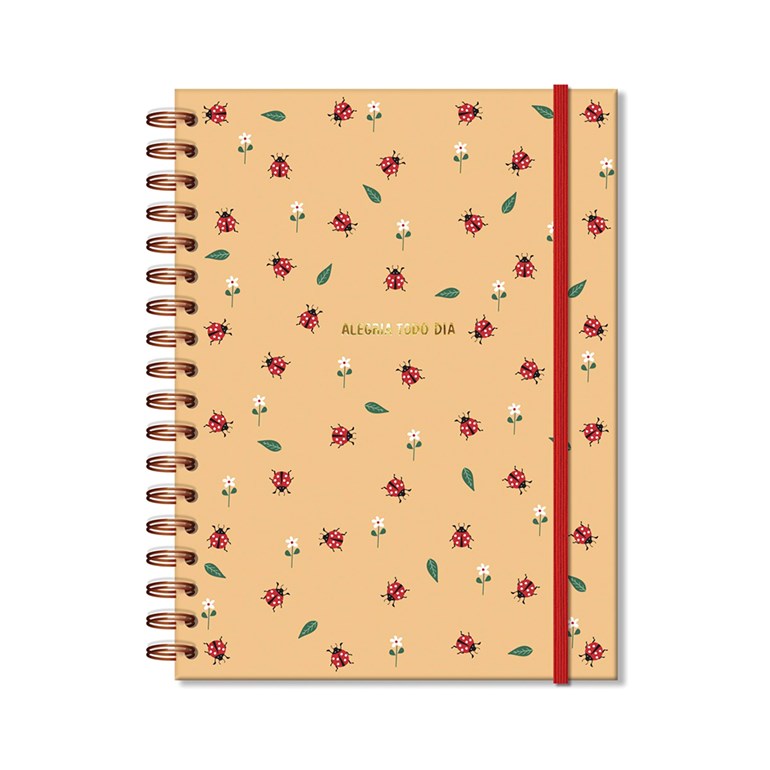 Caderno de Folhas Removiveis Joaninha