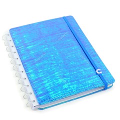 Caderno Inteligente Holográfico Grande Azul