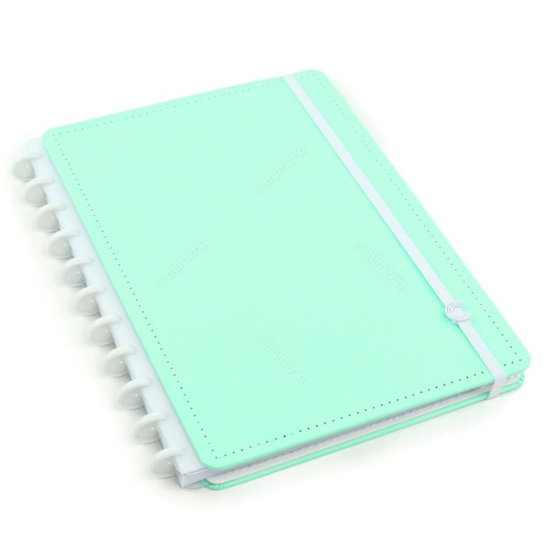 Caderno Inteligente Verde Pastel Grande