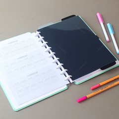 Caderno Inteligente Verde Pastel Médio