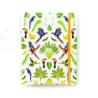 Pássaros Floresta Tropical Branco