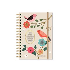 Caderno Pontilhado Pássaros