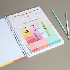 Caderno Universítário Hug Me Multicolorido 80 Folhas