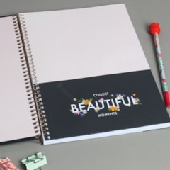 Caderno Universitário Le Vanille Love Takes Courage 80 Folhas