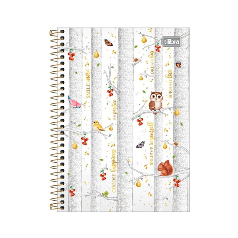 Caderno Universitário Loveland Choose Happiness 80 Folhas