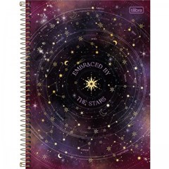 Caderno Universitário Magic Universo Lilás 80 Folhas