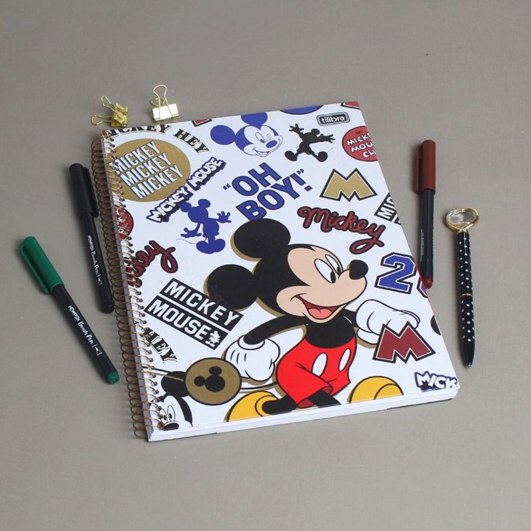 Caderno Universitário Mickey "Oh Boy " 80 Folhas