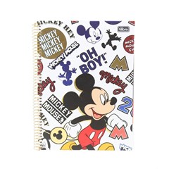 Caderno Universitário Mickey "Oh Boy " 80 Folhas