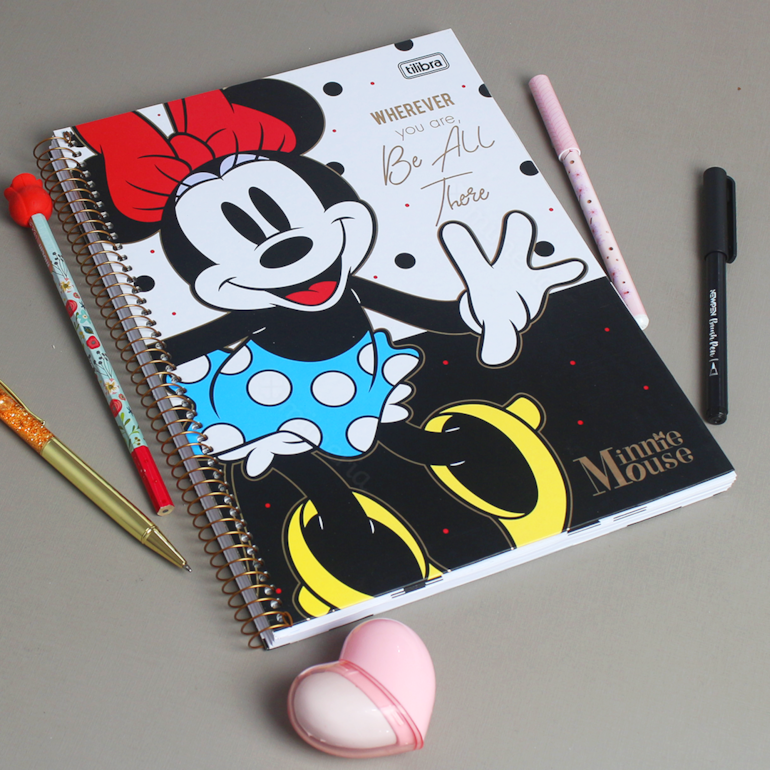 Caderno Universitário Minnie Core Be All There 80 Folhas