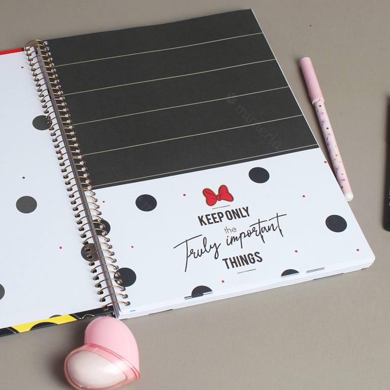 Caderno Universitário Minnie Core Be All There 80 Folhas