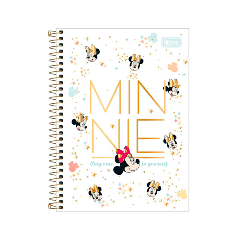 Caderno Universitário Minnie Core Bright & Amazing Things 80 Folhas