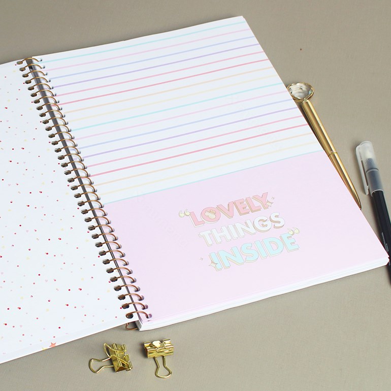 Caderno Universitário Minnie Core Bright & Amazing Things 80 Folhas