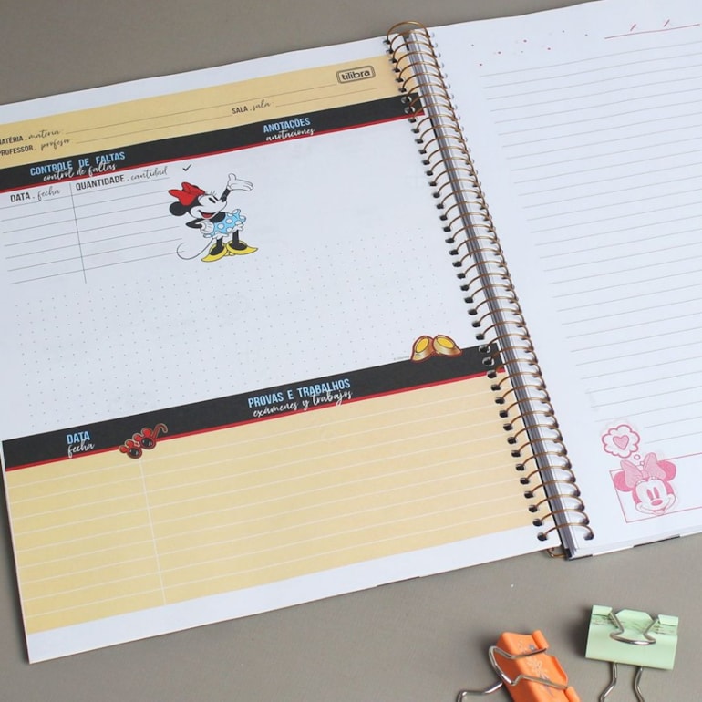 Caderno Universitário Minnie Core Keep It Fun 80 Folhas