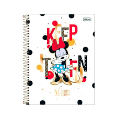 Caderno Universitário Minnie Core Keep It Fun 80 Folhas