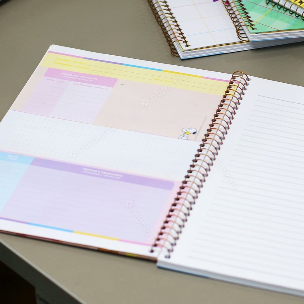 Caderno Universitário Snoopy Teach Love