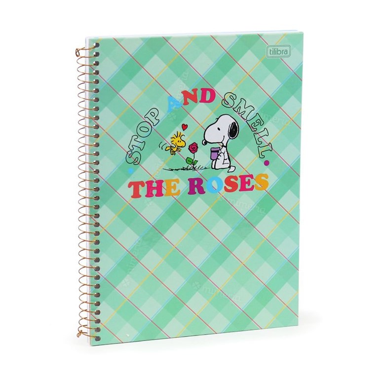 Caderno Universitário Snoopy The Roses