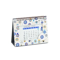 Calendário de Mesa 2022 Olho Grego Branco
