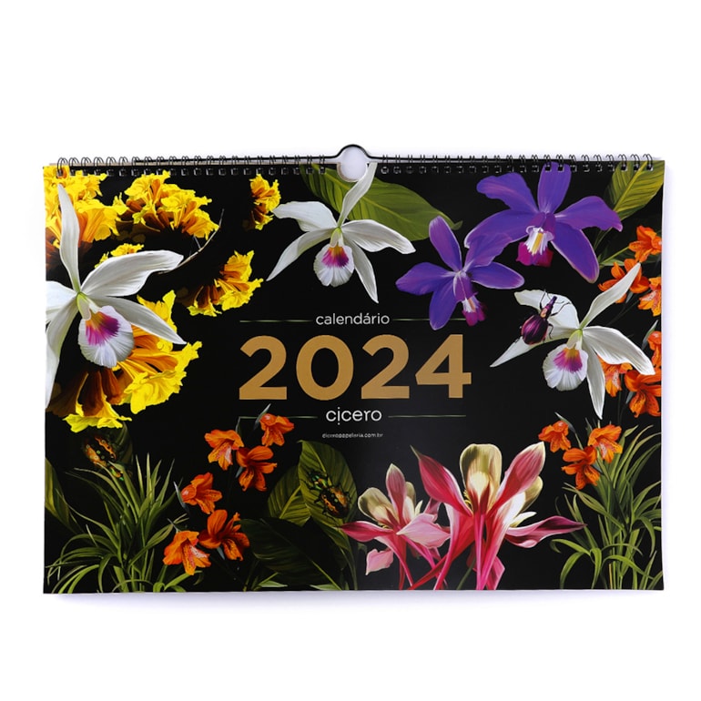 Calendário de Parede 2024 Jóia Natural