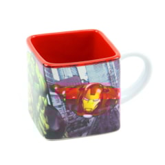 Caneca Cubo de Cerâmica Decorativa Avengers