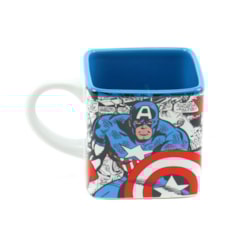 Caneca Cubo de Cerâmica Decorativa Capitão América