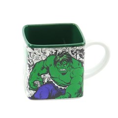 Caneca Cubo de Cerâmica Decorativa Hulk