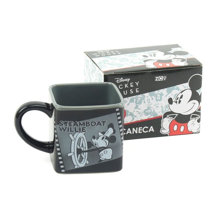 Caneca Cubo Decorativa Mickey Classic 300 ml