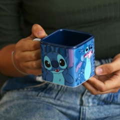 Caneca Cubo Decorativa Stitch 300 ml