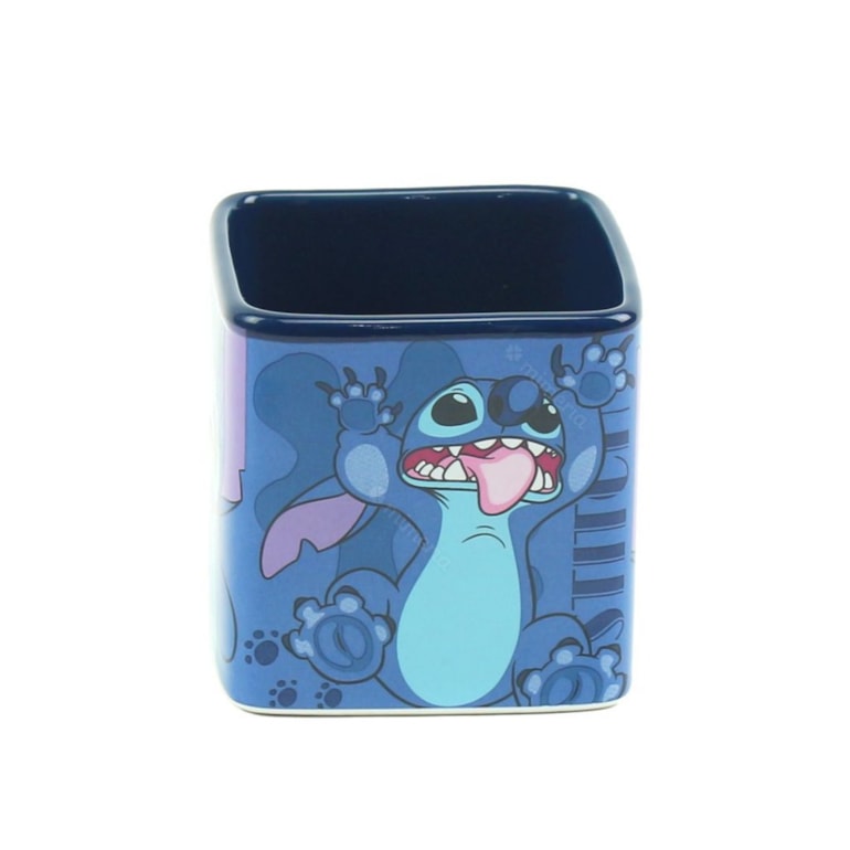 Caneca Cubo Decorativa Stitch 300 ml