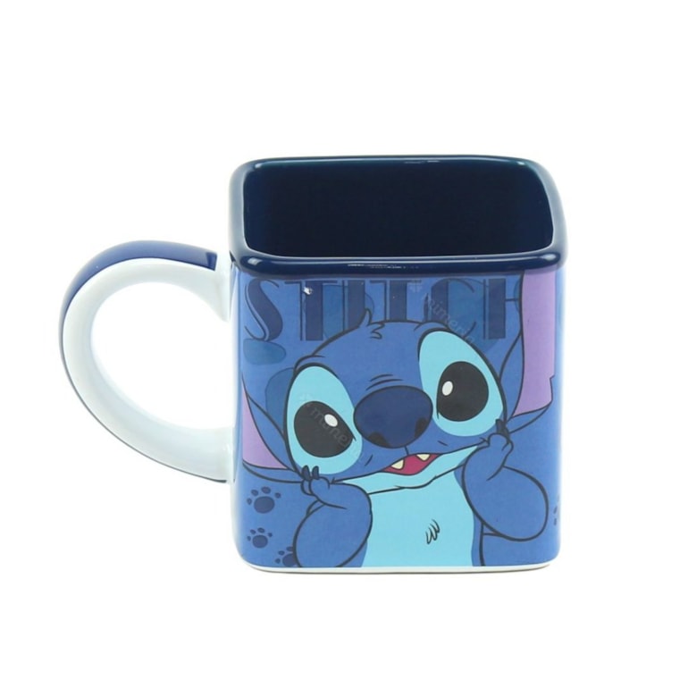 Caneca Cubo Decorativa Stitch 300 ml